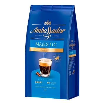 Кава 1 кг Ambassador Majestic в зернах