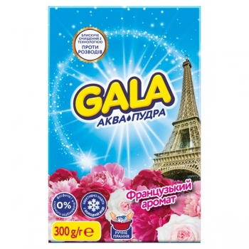 Засіб миючий синт. 300 г Gala Аква-Пудра Color Французький аромат/Морська свiжiсть (ручне) к/уп