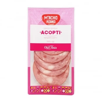 Шинка 100 г М'ясна лавка Асорті нарізка