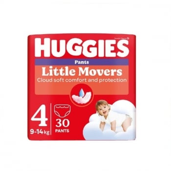 Підгузники-трусики 30 шт Huggies Little Movers Pants (4) дитячі м/уп