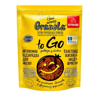 Сухий сніданок запечений 120 г Good morning, Granola (з журавлиною, Фінік+Кокос) м/уп