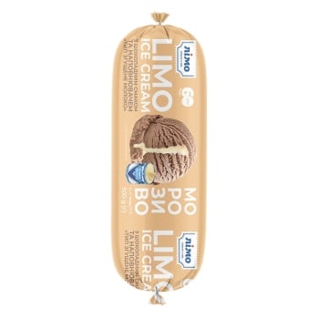 Морозиво 0,5 кг Лімо "LIMO ICE CREAM" шоколадне з наповнювачем "згущене молоко" п/ет