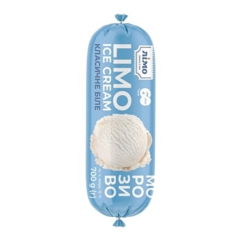 Морозиво 0,7 кг Лімо "LIMO ICE CREAM" біле п/ет