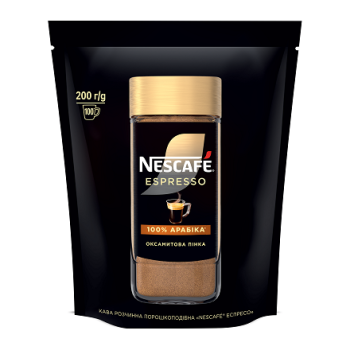 Кава 200 г Nescafe Espresso розчинна з густою пінкою