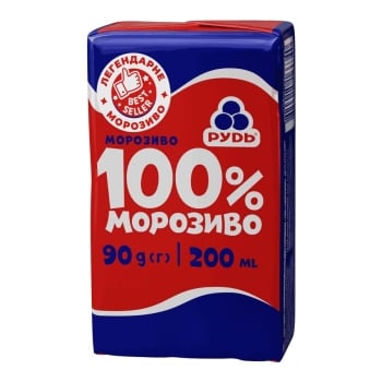 Морозиво 90г Рудь Брикет 100%