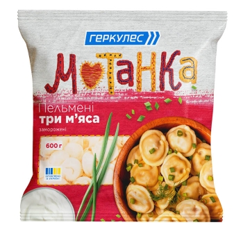Пельмені 0,6 кг Мотанка "Три м'яса" п/ет