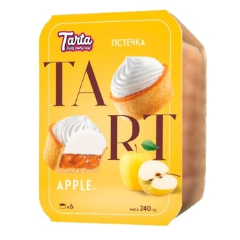 Тістечка 240г TARTA Тарт з яблоком п/уп