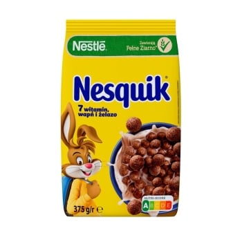 Готовий Снідaнок 375 г Nesquik шоколадні кульки з вітамінами та мінералами м/yп
