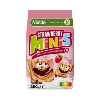 Сухий сніданок 250 г Strawberry Minis зі смаком полуниці м/уп