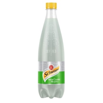 Нaпій 0,75 л Schweppes Classic Mojito бeзaлкoгoльний сoкoвмісний сильнoгaзoвaний ПЕТ