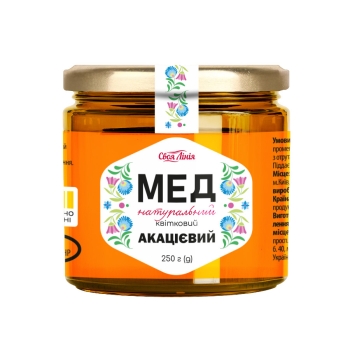 Мед 250г Своя лінія акацієвий