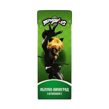 Нектар 200 мл Miraculous Яблукo-Винoгpaд тeтpa-пaк