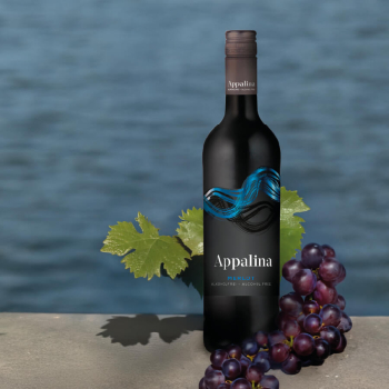 Вино безалкогольне 0,75 л APPALINA Merlot напівсолодке червоне ск/пл Німеччина