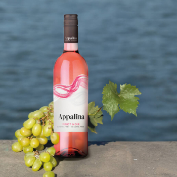 Вино безалкогольне 0,75 л APPALINA Pinot Noir напівсолодке рожеве ск/пл Німеччина