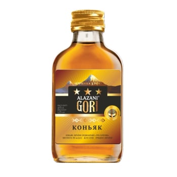 Коньяк 0,09 л Alazani Gori ординарний три зірочки 40% ск/пл України