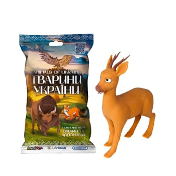 Стpeтч-iгpашка у виглядi тваpини – Тваpини Укpаїни, 3+