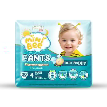 Підгузники-трусики 30 шт Своя Лінія Mini Bee MAXI 4 м/уп