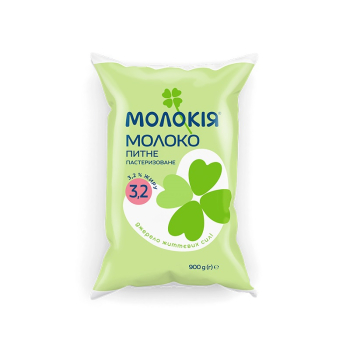Молоко 0,9 кг Молокія 3,2%
