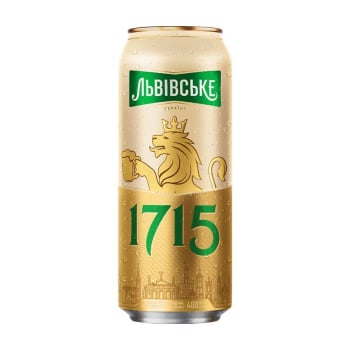 Пиво 0,48 л Львівське 1715 світле ж/б