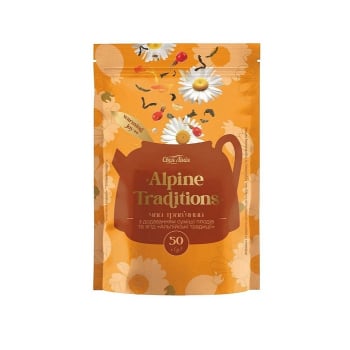 Чай 50 г Своя Лінія Alpine Traditions трав’яний з додаванням суміші плодів та ягід, м/уп