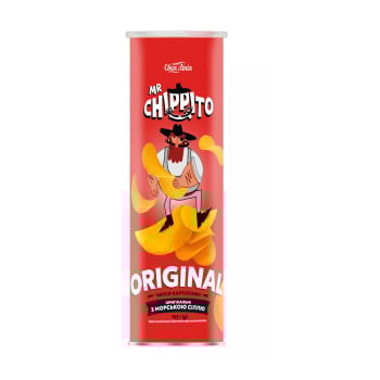 Чипси 165 г Своя Лінія MR CHIPPITO картопляні Оригінальні з морською сіллю к/уп