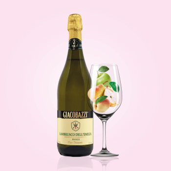 Вино 0,75л газоване Lambrusco Dell'Emilia IGT Giacobazzi напівcолодке біле 7,5%, Італія