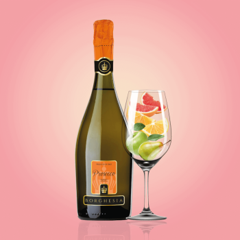 Вино ігристе 0,75 л Borghesia Prosecco брют біле 11%, Італія