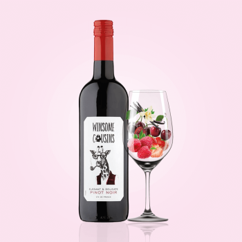 Вино 0,75 л WINSOME COUSINS PINOT NOIR червоне сухе 12,5 % об. скл/пл Франція