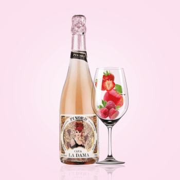 Вино 0,75л LA DAMA Cava ігристе брют рожеве 11,6 % об скл/пл, Іспанія