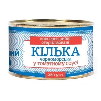 Консерви 230г Розумний Вибір Кілька чорноморська нерозібрана у томатному соусі