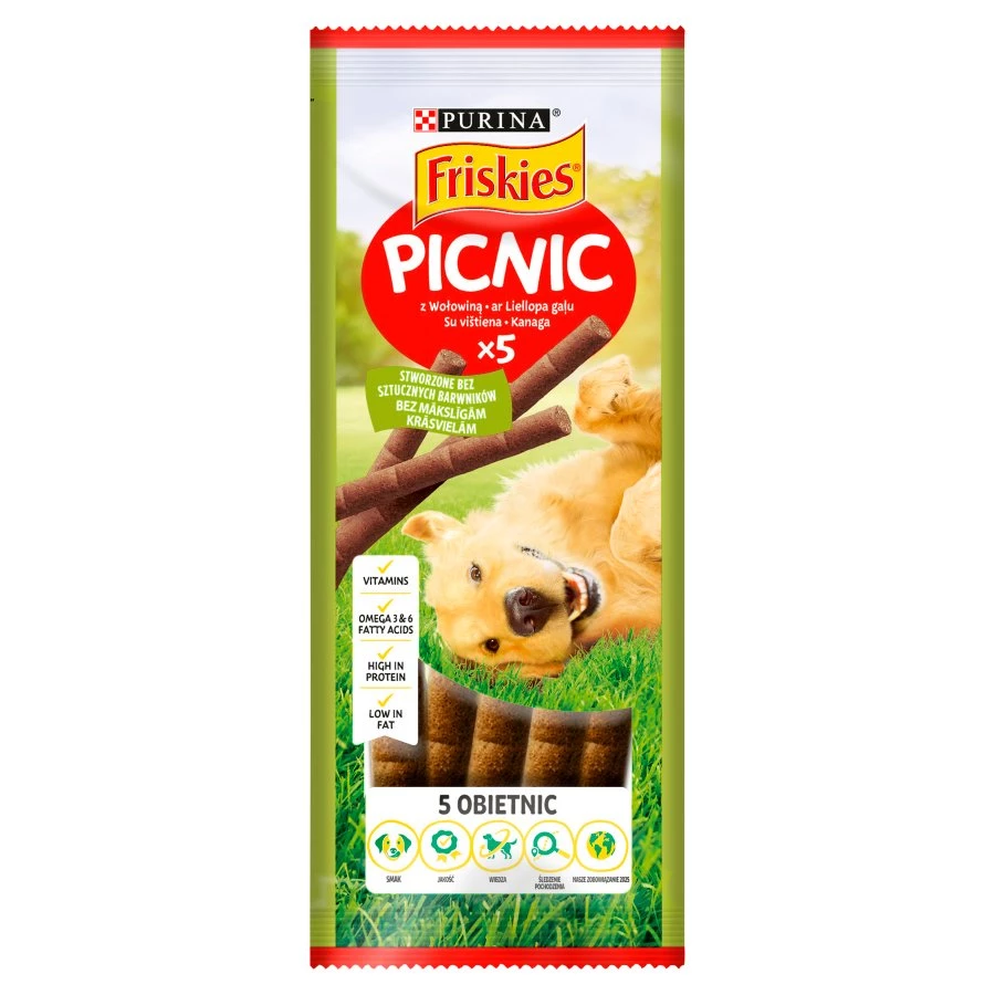Ласощі для дорослих собак усіх порід Purina Friskies Picnic з яловичиною 42 г (7613034749284)