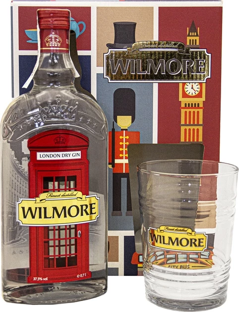 Джин Wilmore London Dry Gin 37.5% 0.7 л + 1 склянка
