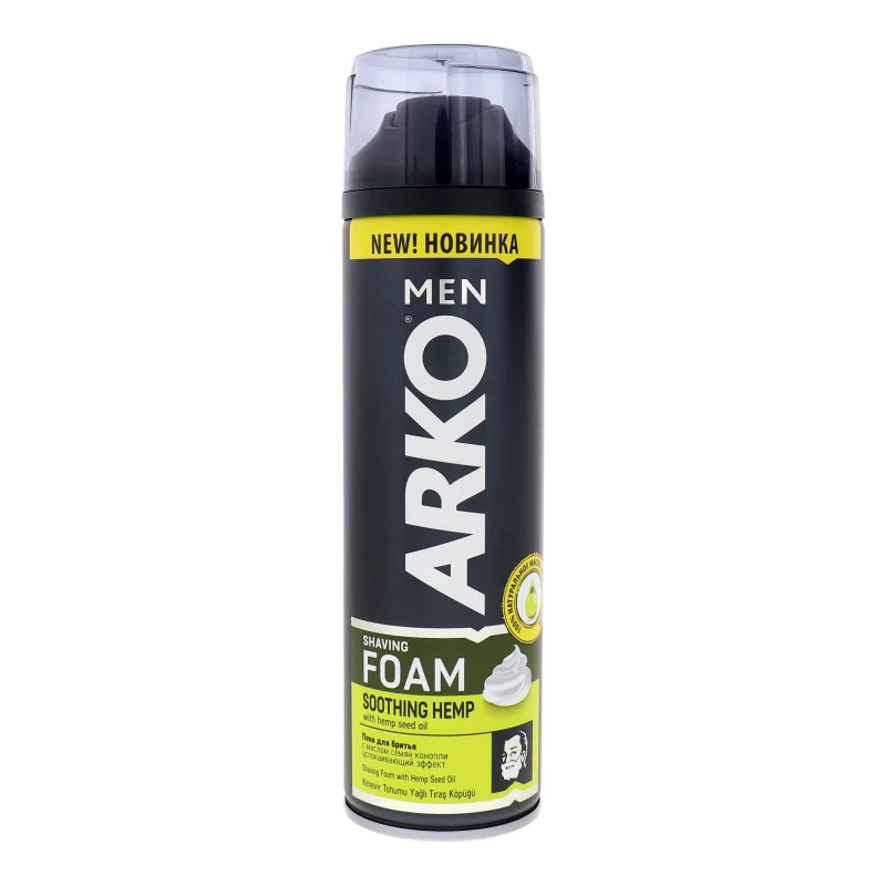 Піна для гоління Soothing hemp Arko Men 200мл