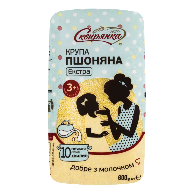 Крупа пшоняна Сквирянка Екстра, 600 г