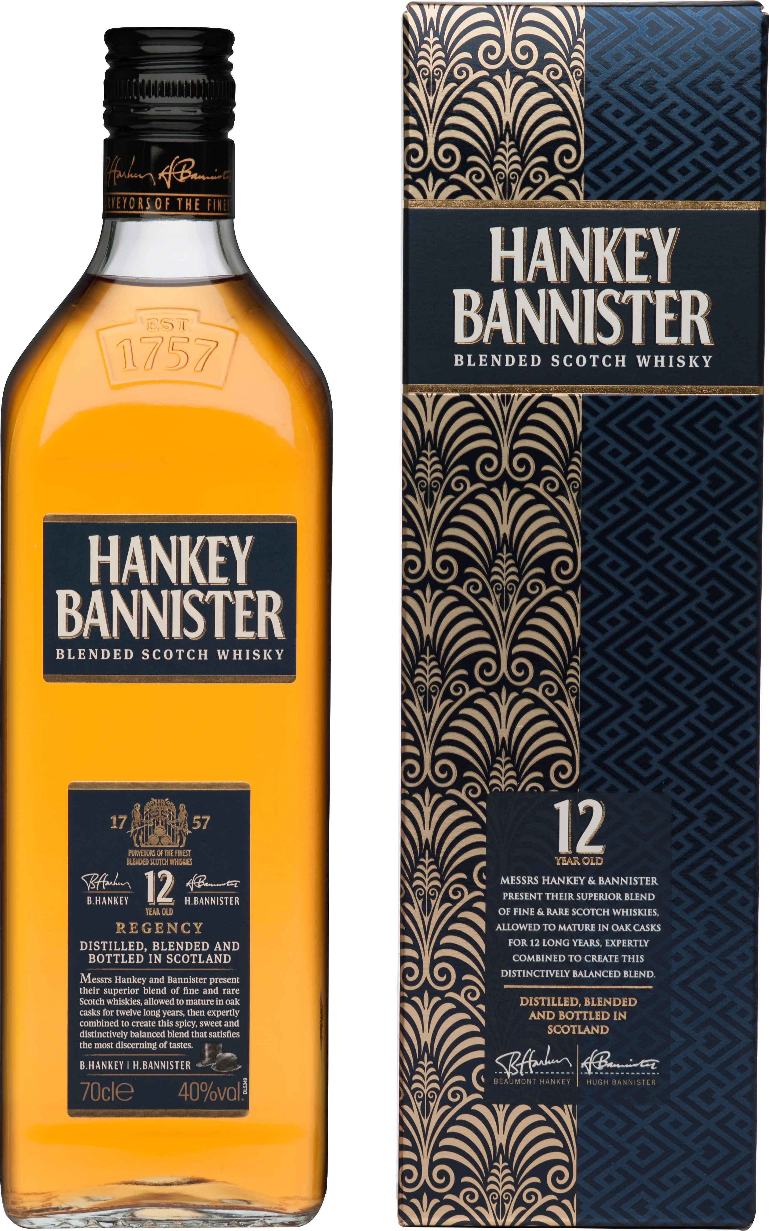 Віскі Hankey Bannister Regency 12 років витримки 40% 0.7 л (5010509419468)