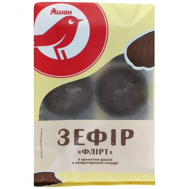 Зефір Auchan Флірт у глазурі, 200 г