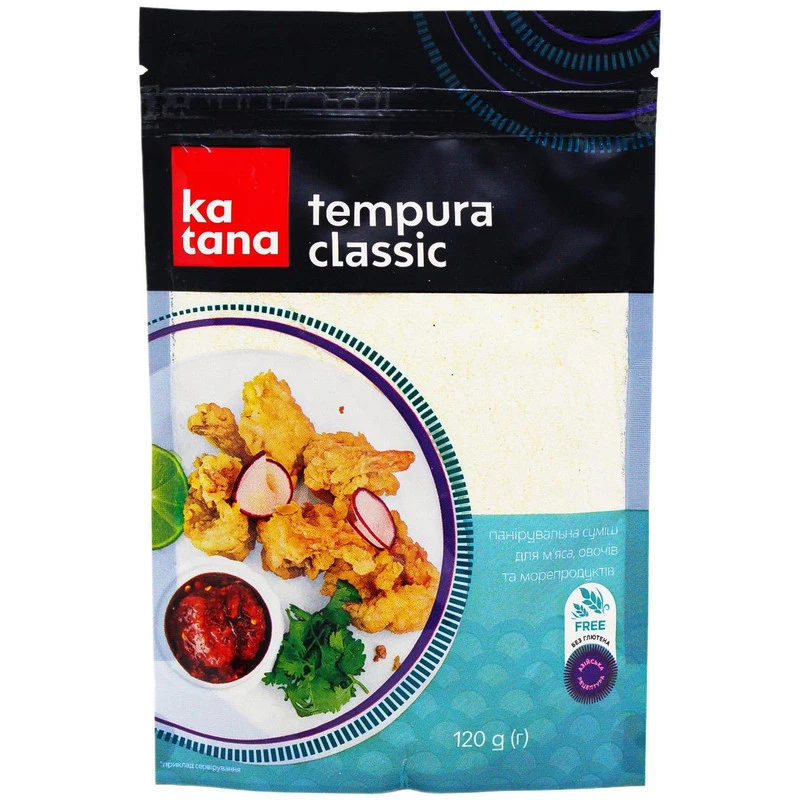 Суміш панірувальна Katana Tempura Classic без глютена 120 г