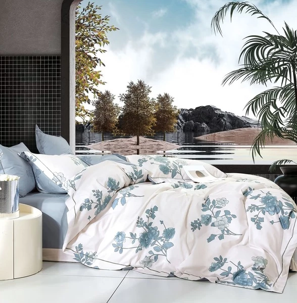 Комплект постільної білизни Soho Studio Flowers Євро 200x230 см (6993946)
