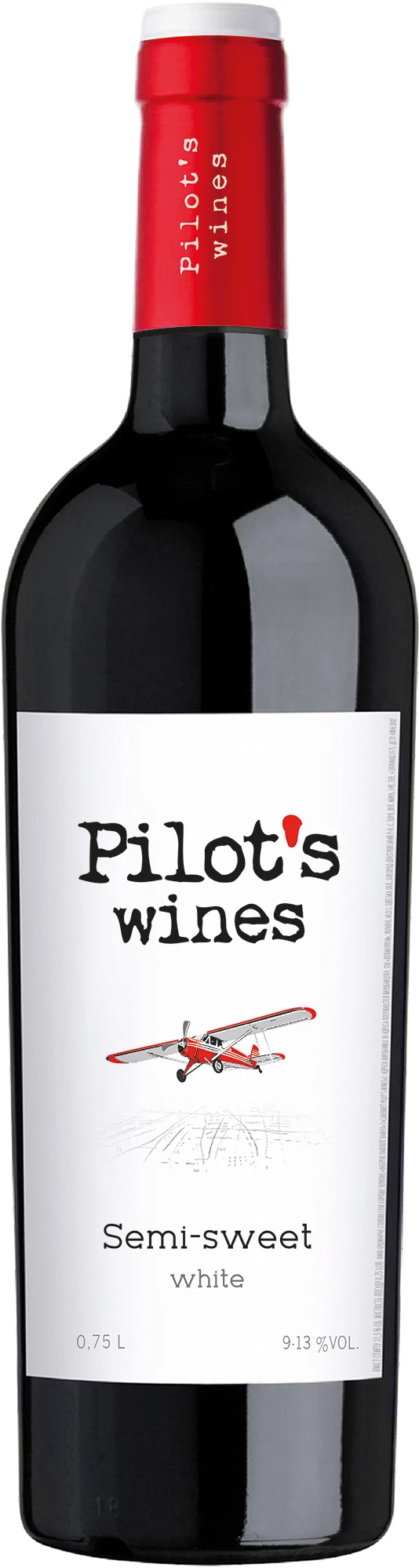 Вино Pilot’s Wines біле напівсолодке 9-13% 0.75 л (4820188112427)