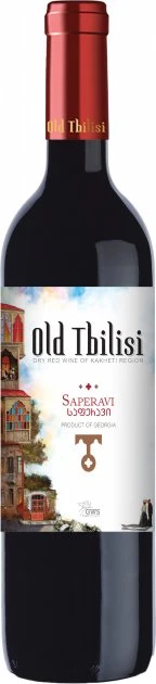 Вино Old Tbilisi Сапераві червоне сухе 11-14.5%, 0.75 л