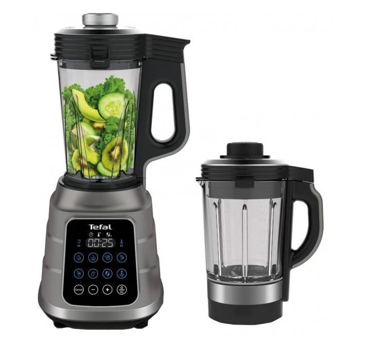 Блендер стаціонарний Tefal Ultrablend Vacuum Boost, 1300 Вт, 2500 мл, сріблястий (BL985A31)