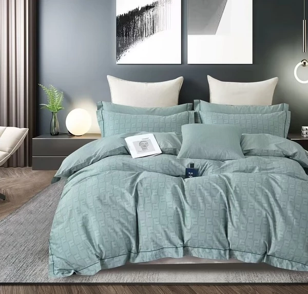 Комплект постільної білизни Soho Studio Geometria Turquoise Євро 200x230 см (6993951)