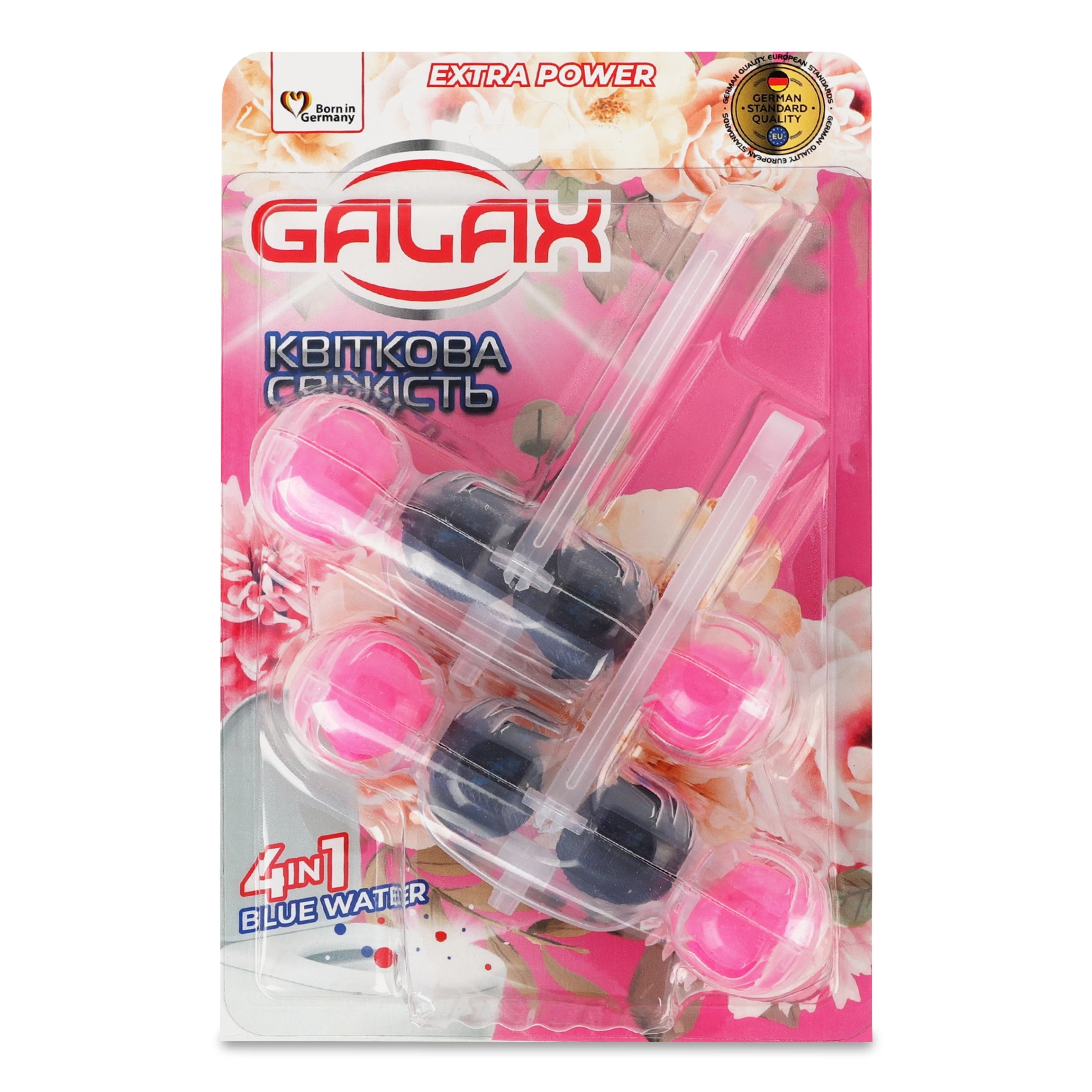 Туалетний блок для унітазу Galax Квіткова свіжість 55 г х 2 шт (4823128005384)