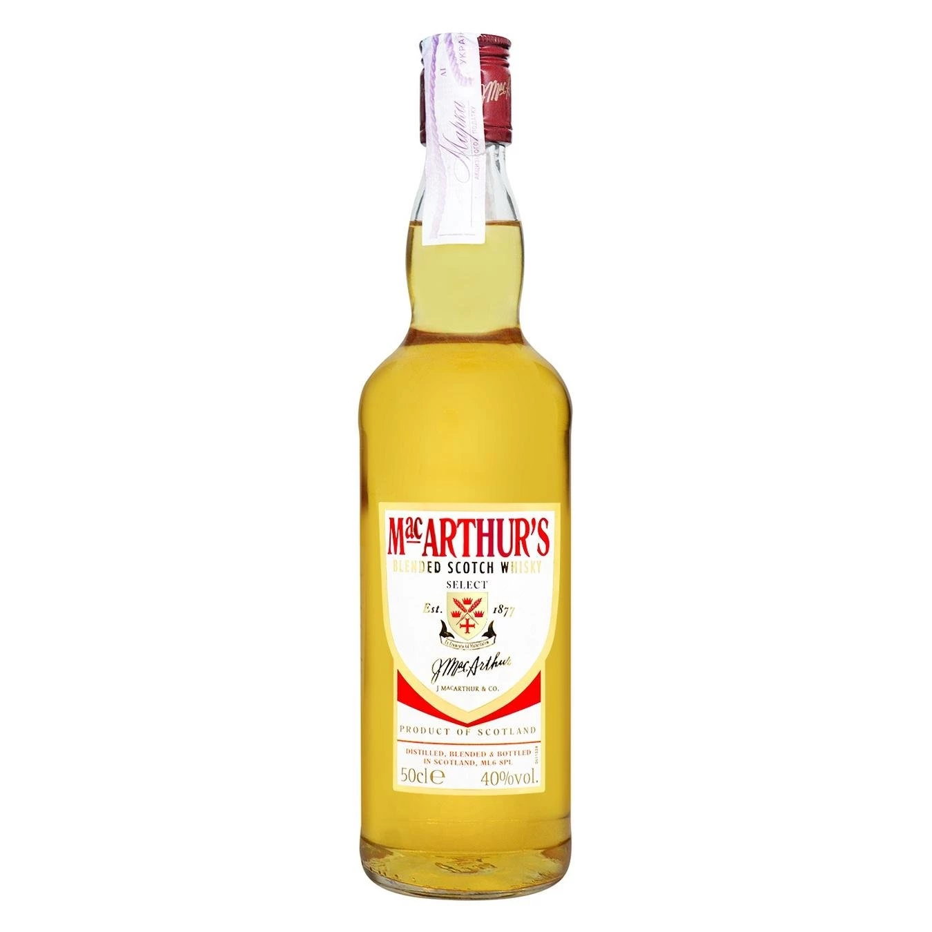 Віскі MacArthur's 3 роки витримки 0.5 л 40% (5010509800648)