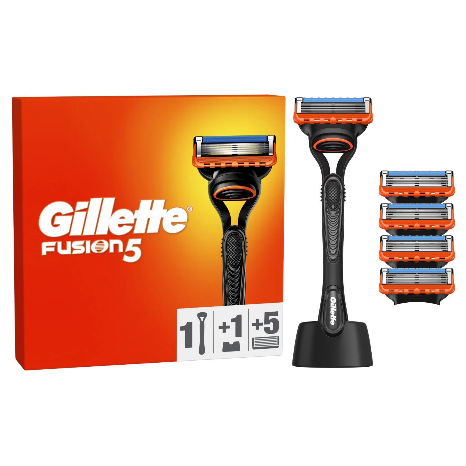 Станок для гоління чоловічий Gillette Fusion 5 з 5 змінними картриджами (8700216356794)