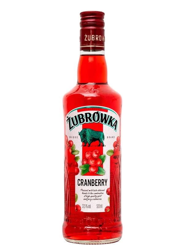 Лікер Zubrowka Cranberry 37.5%, 0.5 л