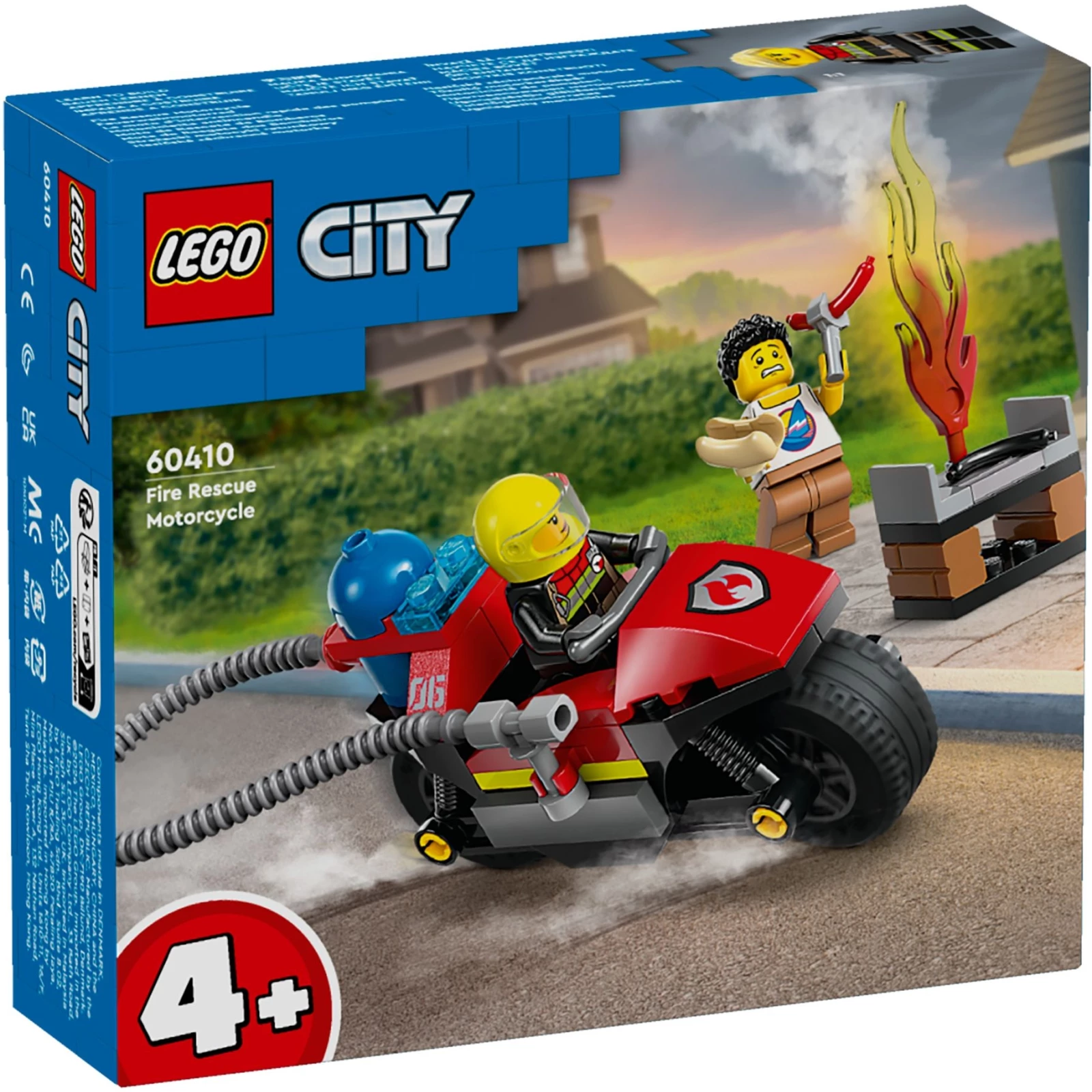 Конструктор LEGO City Пожежний рятувальний мотоцикл 60410