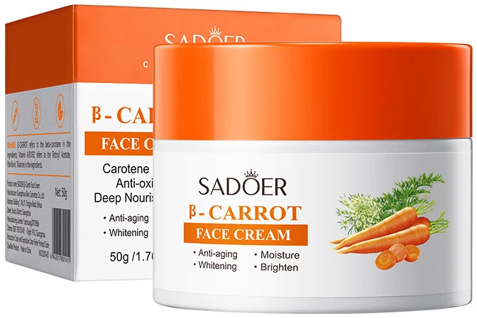 Крем для обличчя Sadoer B-Carrot Face Cream антивіковий з екстрактом моркви 50 г (NO.SD01451)