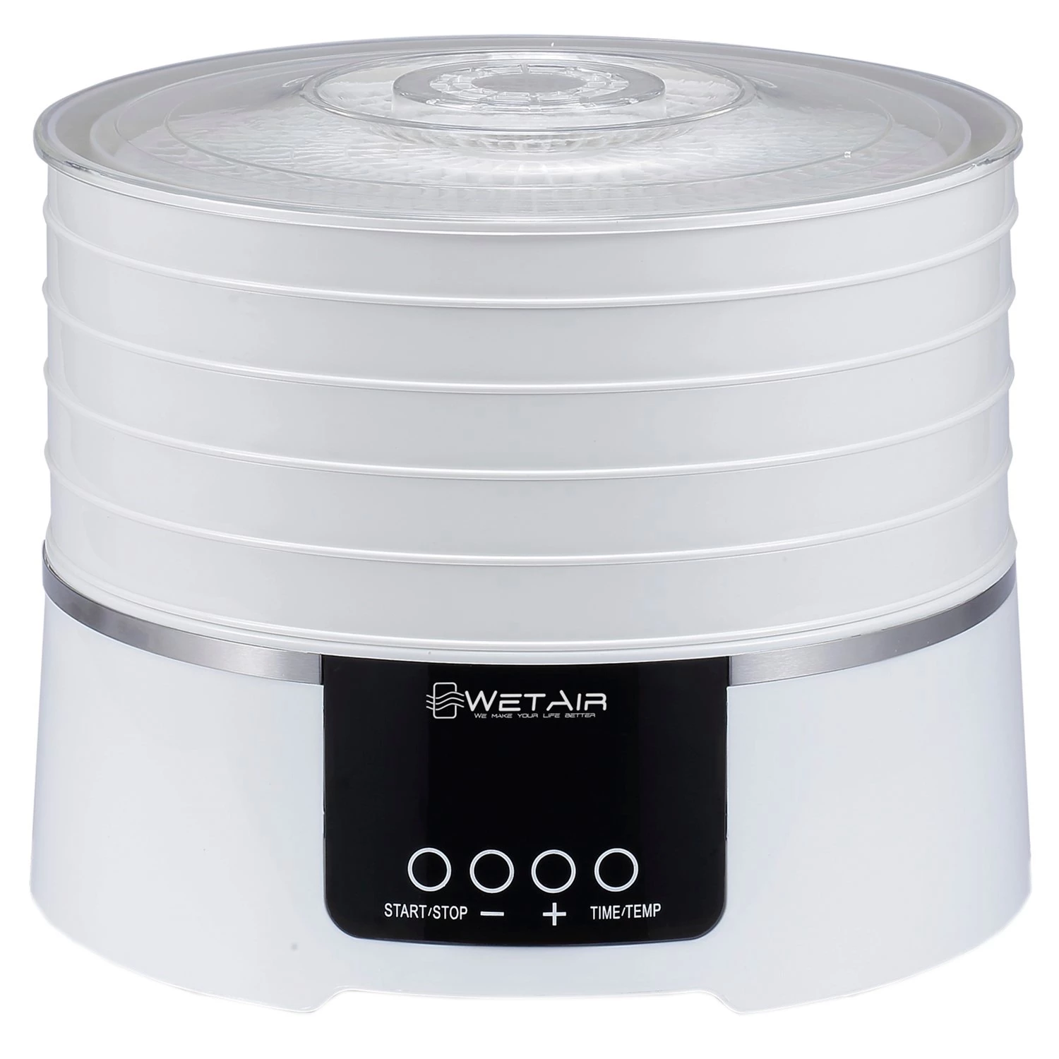Сушарка для овочів і фруктів WetAir WFD-K500WR 500 Вт, білий 17 л (4820222590914)