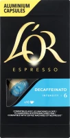 Кава L'or Decaffeinato Espresso без кофеїну в капсулах 5.2 г х 10 шт (8711000357965)